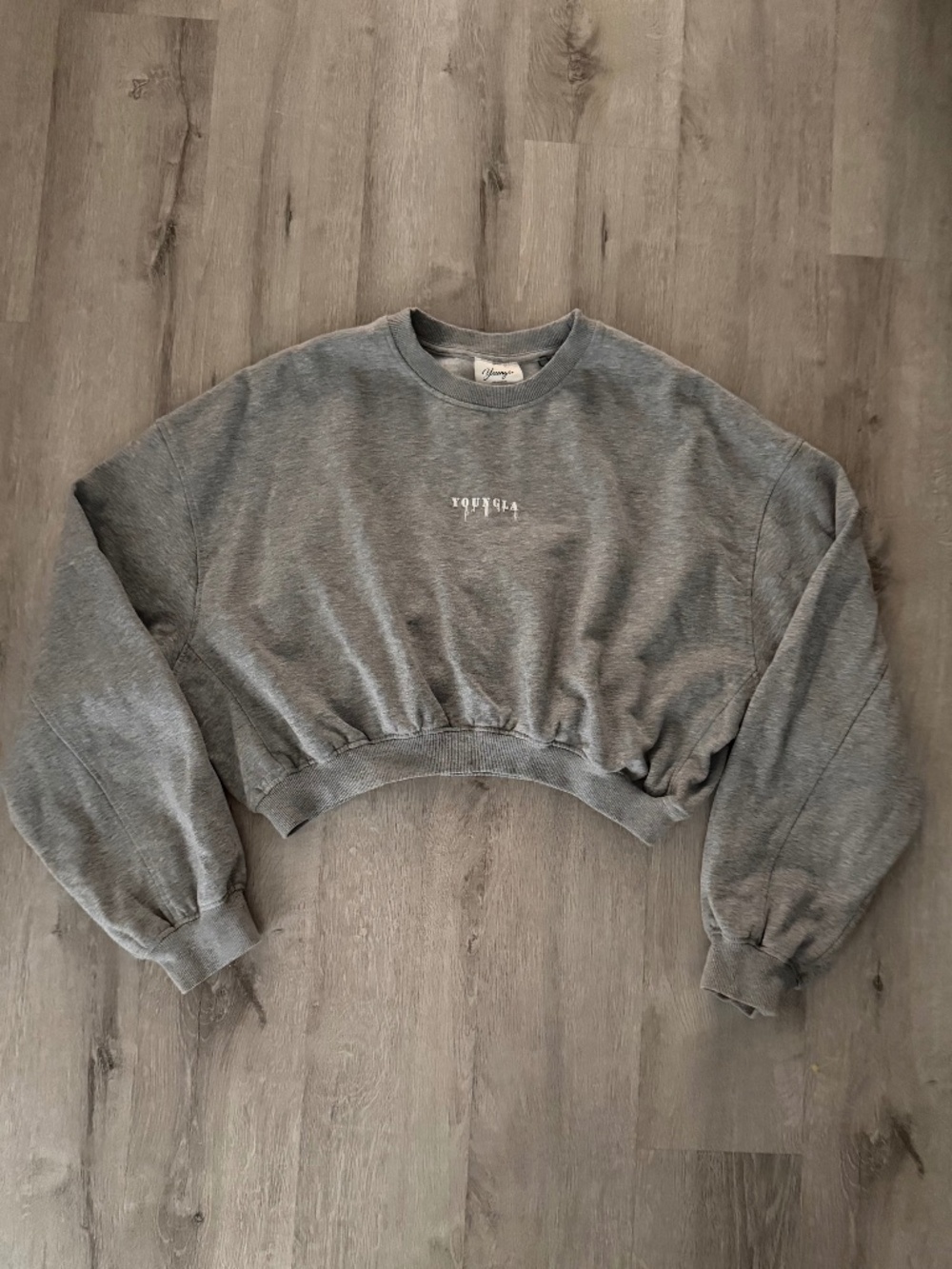 YOUNG LA Women’s Grey W547 Premier Sweatshirt & Sweatpants Size Small lounge